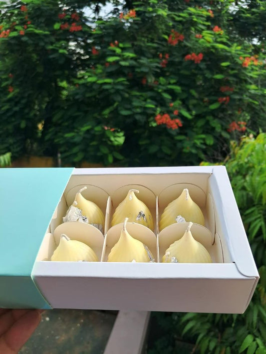 Modak Candle – 10 Pieces Soya Wax with Sandalwood Fragrance (Ganesh Chaturthi Special)